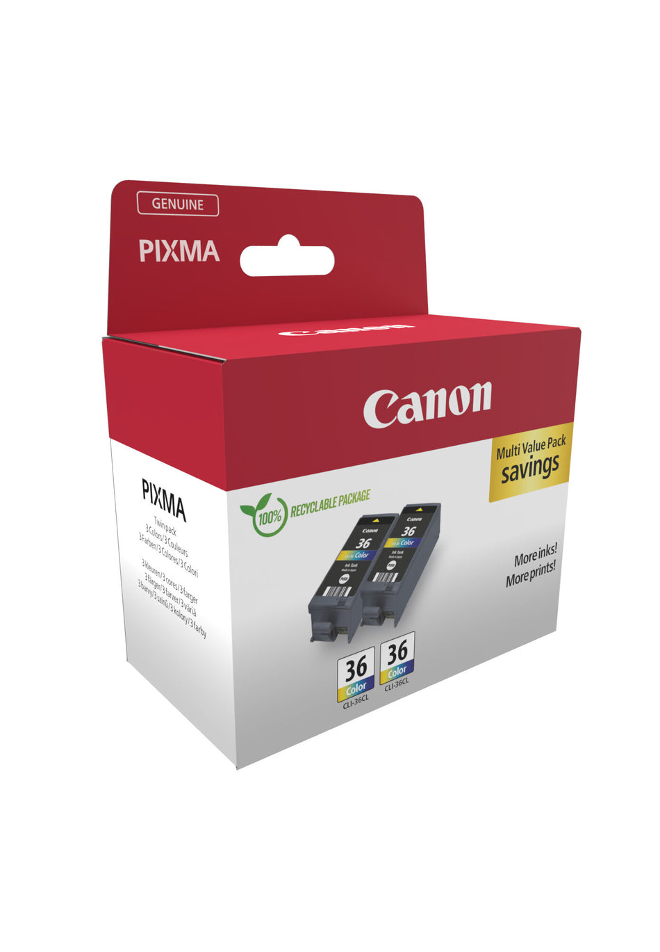 Canon 1511B025 ink cartridge 2 pc(s) Original Black, Cyan, Magenta, Yellow