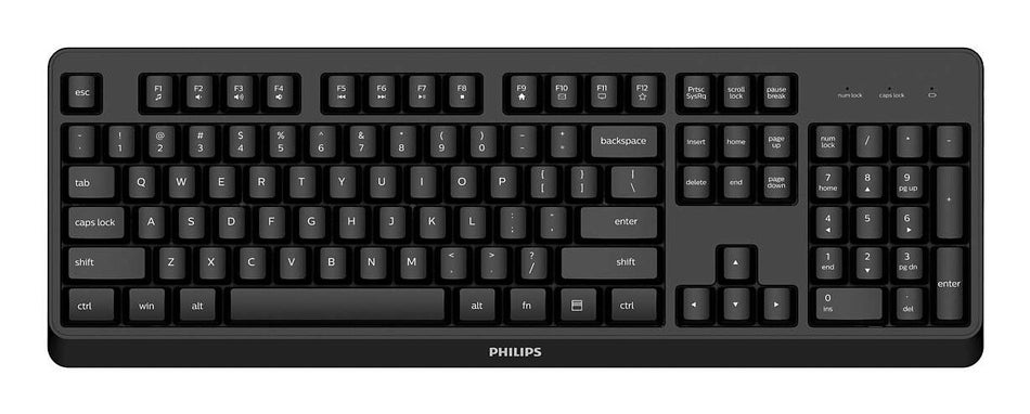 Philips 3000 series SPK6307BL/40 keyboard Universal RF Wireless QWERTY English Black