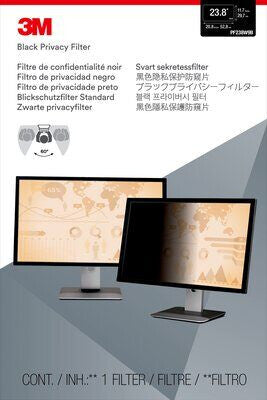 3M Privacy Filter for 23.8in Monitor, 16:9, PF238W9B