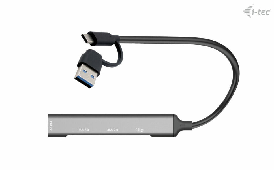 i-tec USB-C/USB-A Metal HUB 1x USB 3.0 + 3x USB 2.0