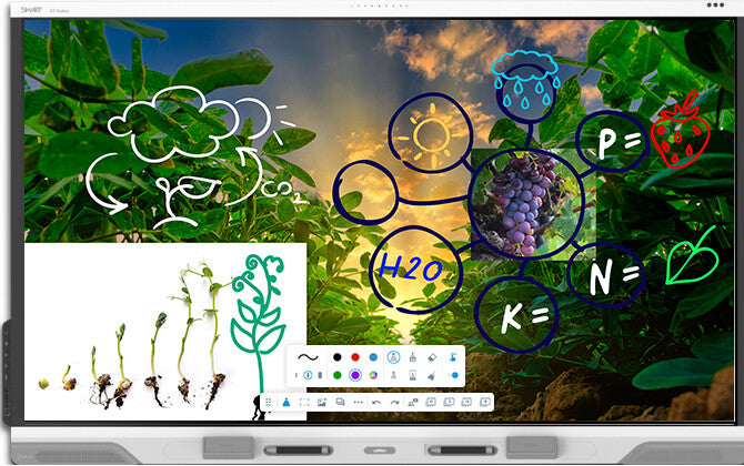 SMART Technologies RX265-5A interactive whiteboard 165.1 cm (65") 3840 x 2160 pixels Touchscreen White USB / Bluetooth