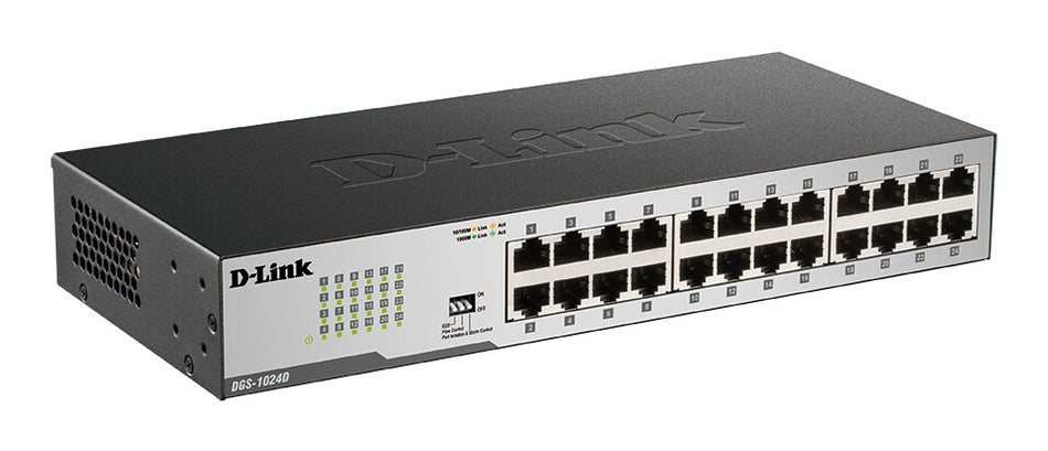 D-Link DGS-1024D/B 24-Port Gigabit Unmanaged Desktop Switch