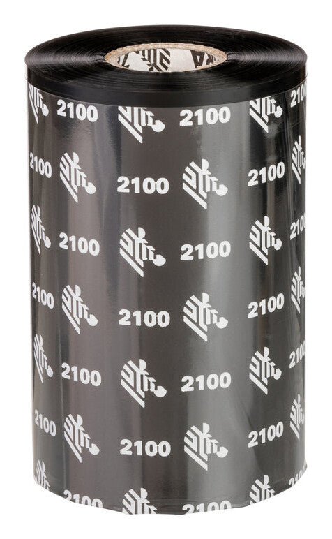 Zebra 2100 High-Performance Wax thermal ribbon 450 m Black