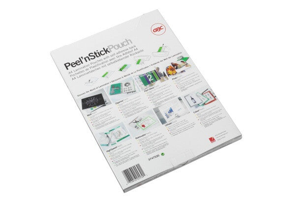 GBC Peel`n Stick Laminating Pouches A4 2x100 Micron Gloss (100)