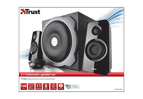 Trust Tytan 2.1 speaker set 60 W PC Black 2.1 channels