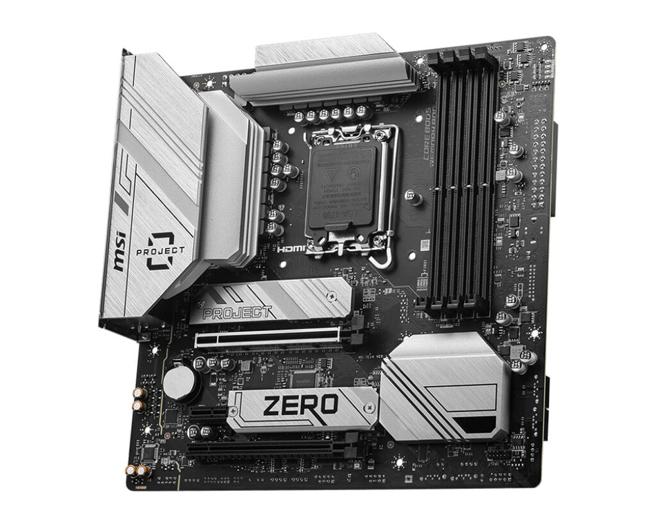 MSI B760M PROJECT ZERO motherboard Intel B760 LGA 1700 micro ATX