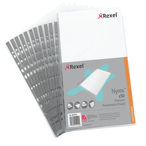 Rexel Nyrex™ Top Opening Pockets (50)