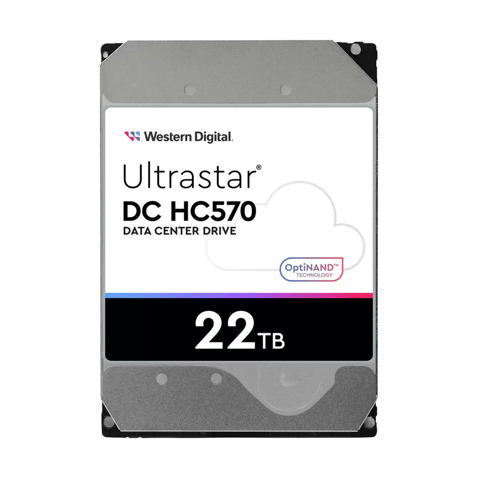 Western Digital Ultrastar DC HC570 internal hard drive 22 TB 7200 RPM 512 MB 3.5" Serial ATA III