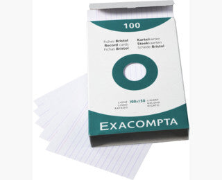 Exacompta 13802X index card White