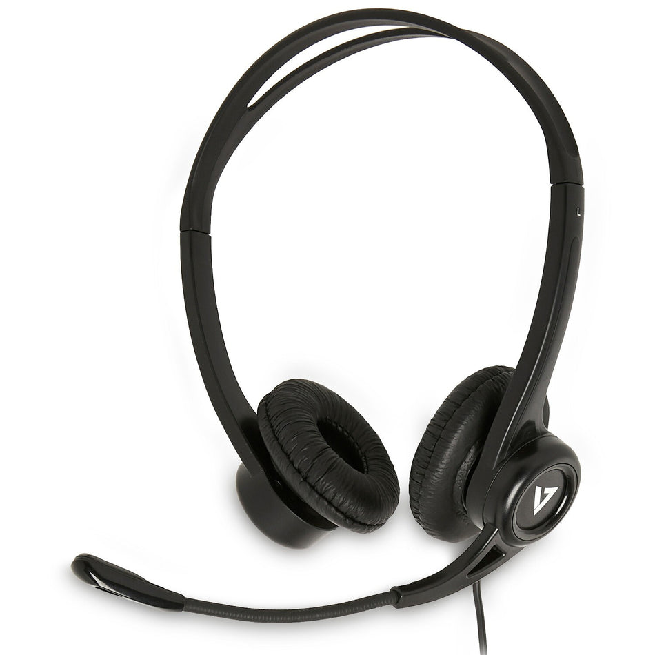 V7 Essentials USB Stereo Headset with Microphone