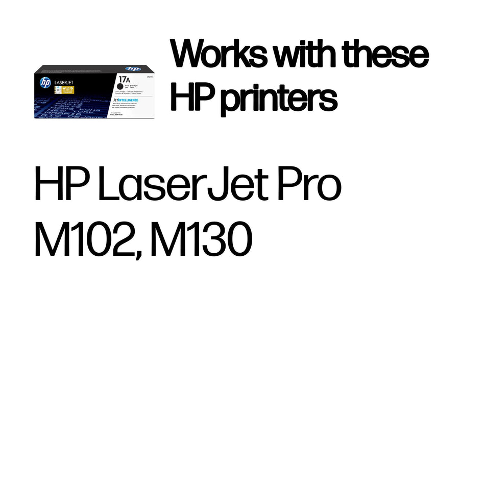 HP 17A Black Original LaserJet Toner Cartridge