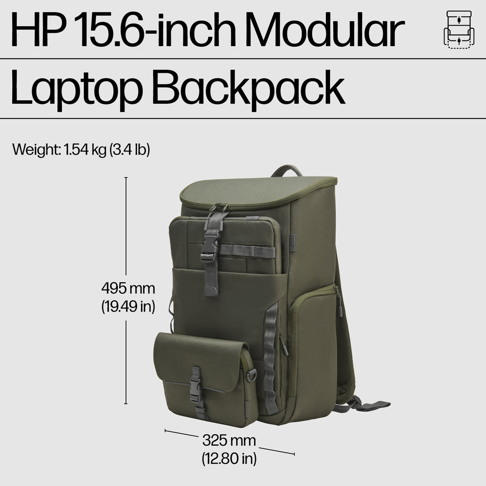 HP 15.6-inch Modular Laptop Backpack