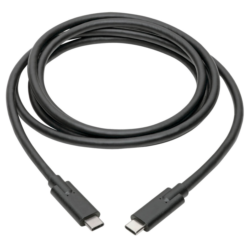 Tripp Lite U420-006-5A USB-C Cable (M/M) - USB 3.2, Gen 1 (5 Gbps), 5A Rating, Thunderbolt 3 Compatible, 6 ft. (1.83 m)