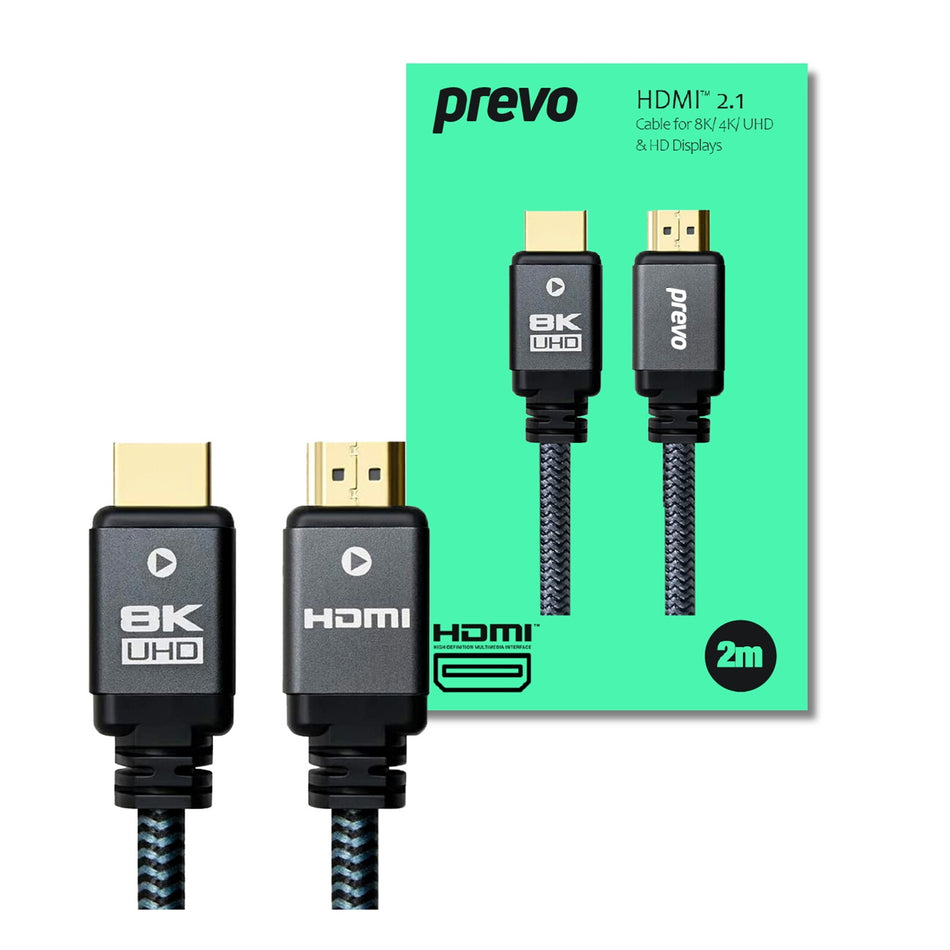 PREVO HDMI-2.1-2M HDMI cable HDMI Type A (Standard) Black