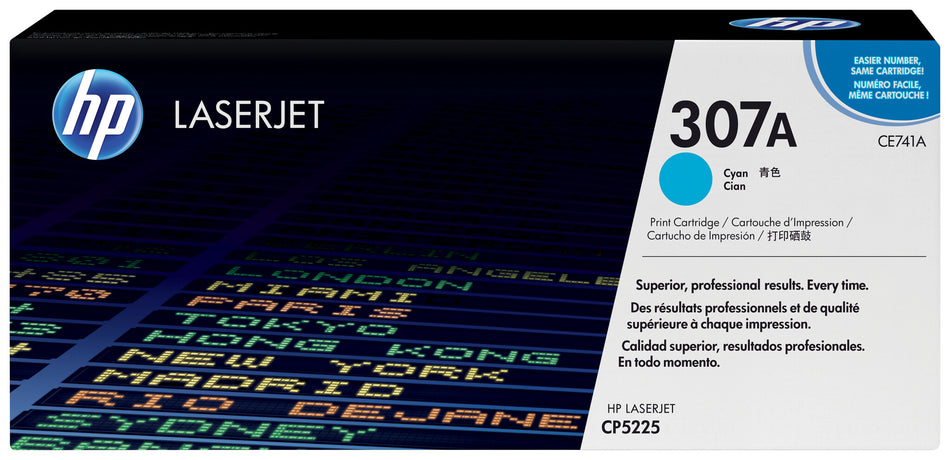 HP 307A Cyan Original LaserJet Toner Cartridge