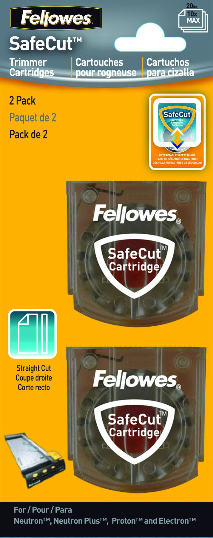 Fellowes SafeCut Replacement Blades - 2 Pack