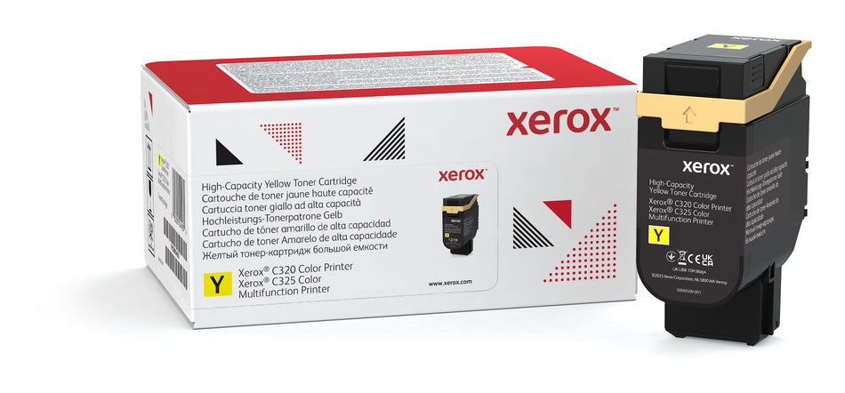 Xerox Genuine ® C320 Color Printer/C325 Color Multifunction Printer Yellow High capacity Toner Cartridge (5500 Pages) - 006R04830