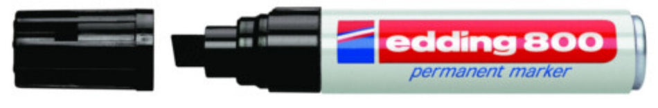 Edding 800 permanent marker Block Black 1 pc(s)