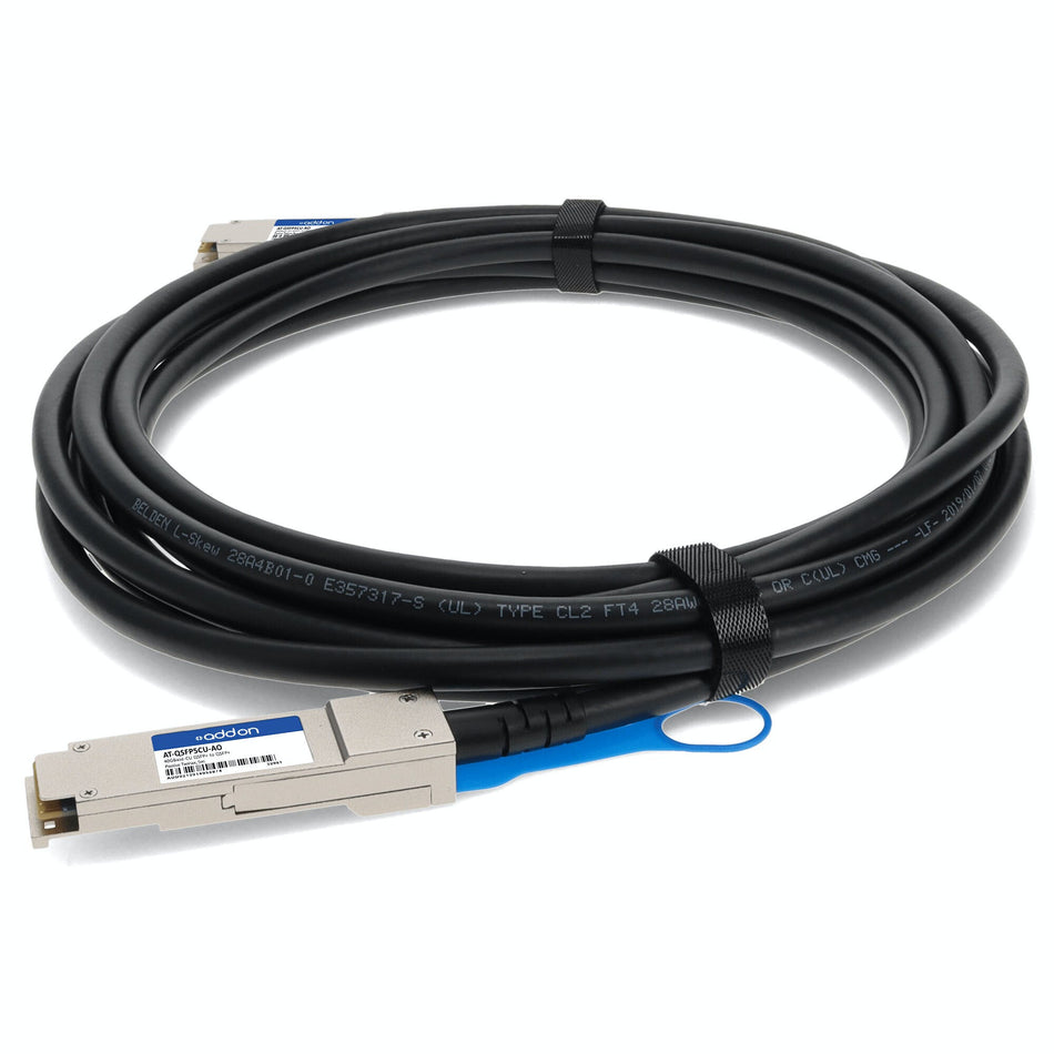 AddOn Networks AT-QSFP5CU-AO InfiniBand/fibre optic cable 5 m QSFP+ Black