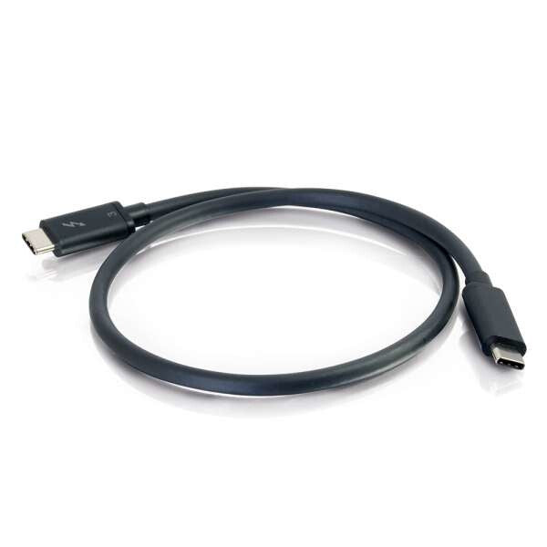 C2G 2m Thunderbolt 3 Cable (20Gbps) – Thunderbolt Cable – 4K support – Black