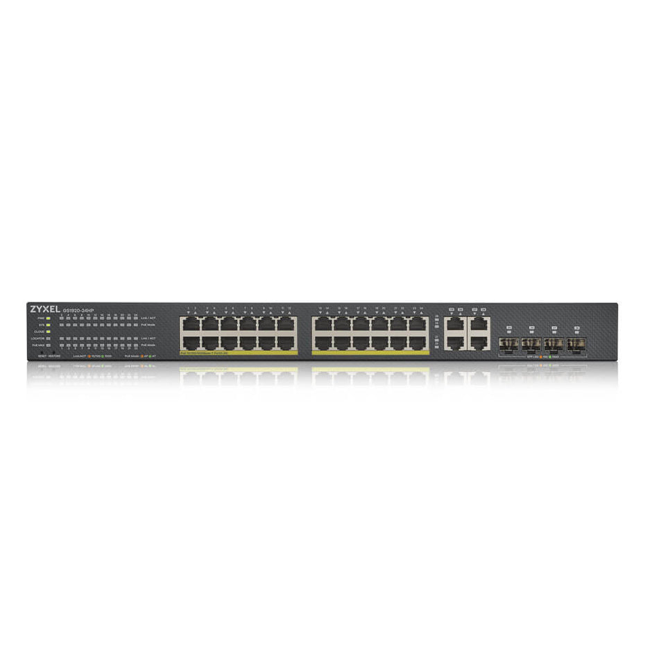 Zyxel GS1920-24HPv2 Managed L2/L3/L4 Gigabit Ethernet (10/100/1000) Power over Ethernet (PoE) Black