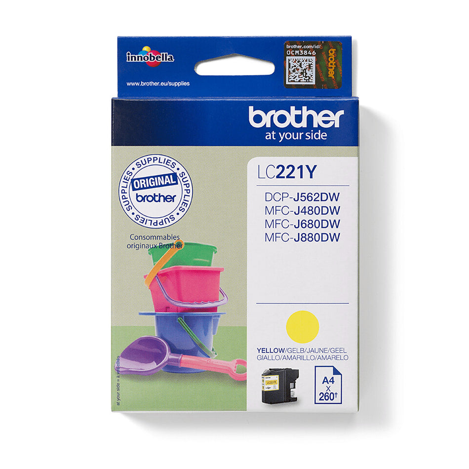 Brother LC221Y ink cartridge 1 pc(s) Original Yellow