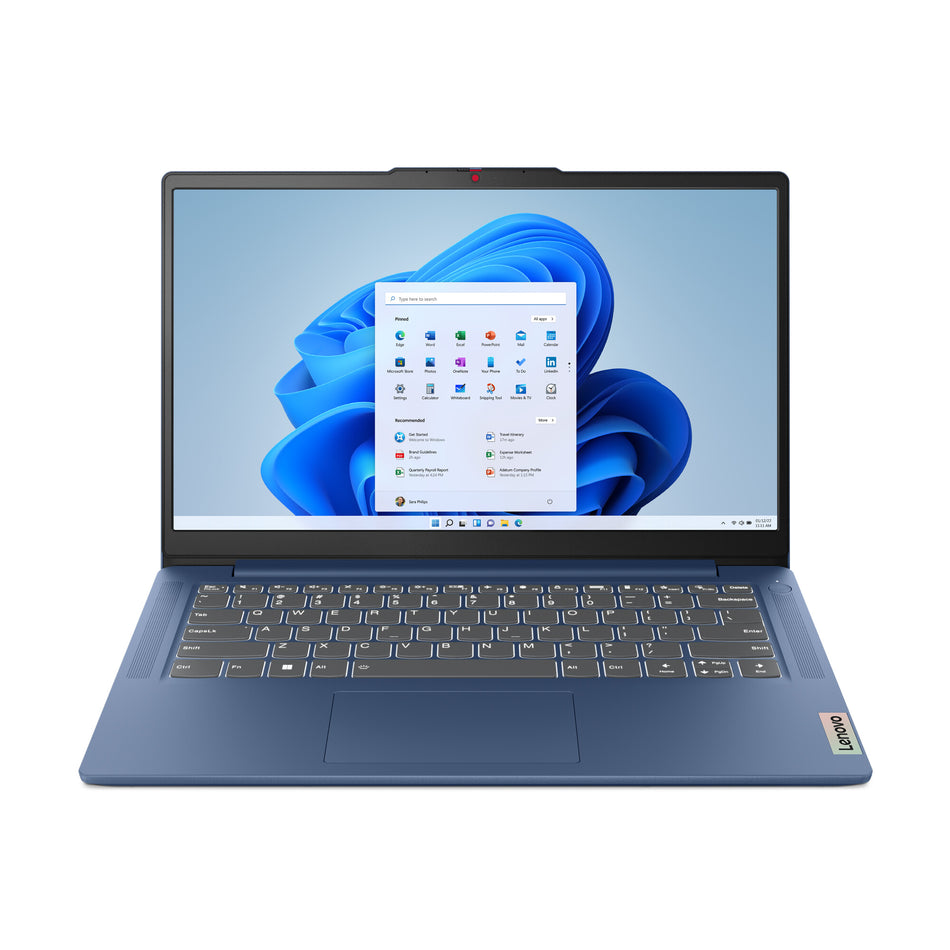 Lenovo IdeaPad Slim 3 14IAN8 Intel Core i3 N-series i3-N305 Laptop 35.6 cm (14") Full HD 8 GB LPDDR5-SDRAM 512 GB SSD Wi-Fi 6 (802.11ax) Windows 11 Home UK English Blue