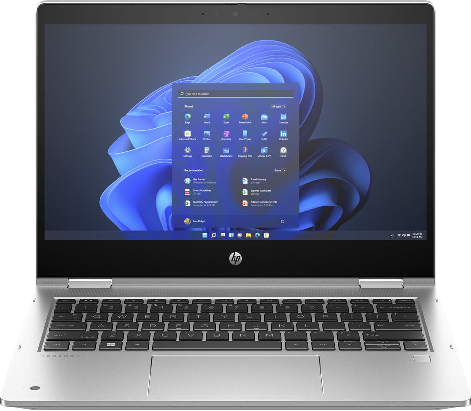 HP Pro x360 435 13.3 inch G10 Notebook PC Wolf Pro Security Edition AMD Ryzen™ 5 7530U Hybrid (2-in-1) 33.8 cm (13.3") Touchscreen Full HD 16 GB DDR4-SDRAM 512 GB SSD Wi-Fi 6 (802.11ax) Windows 11 Pro Silver