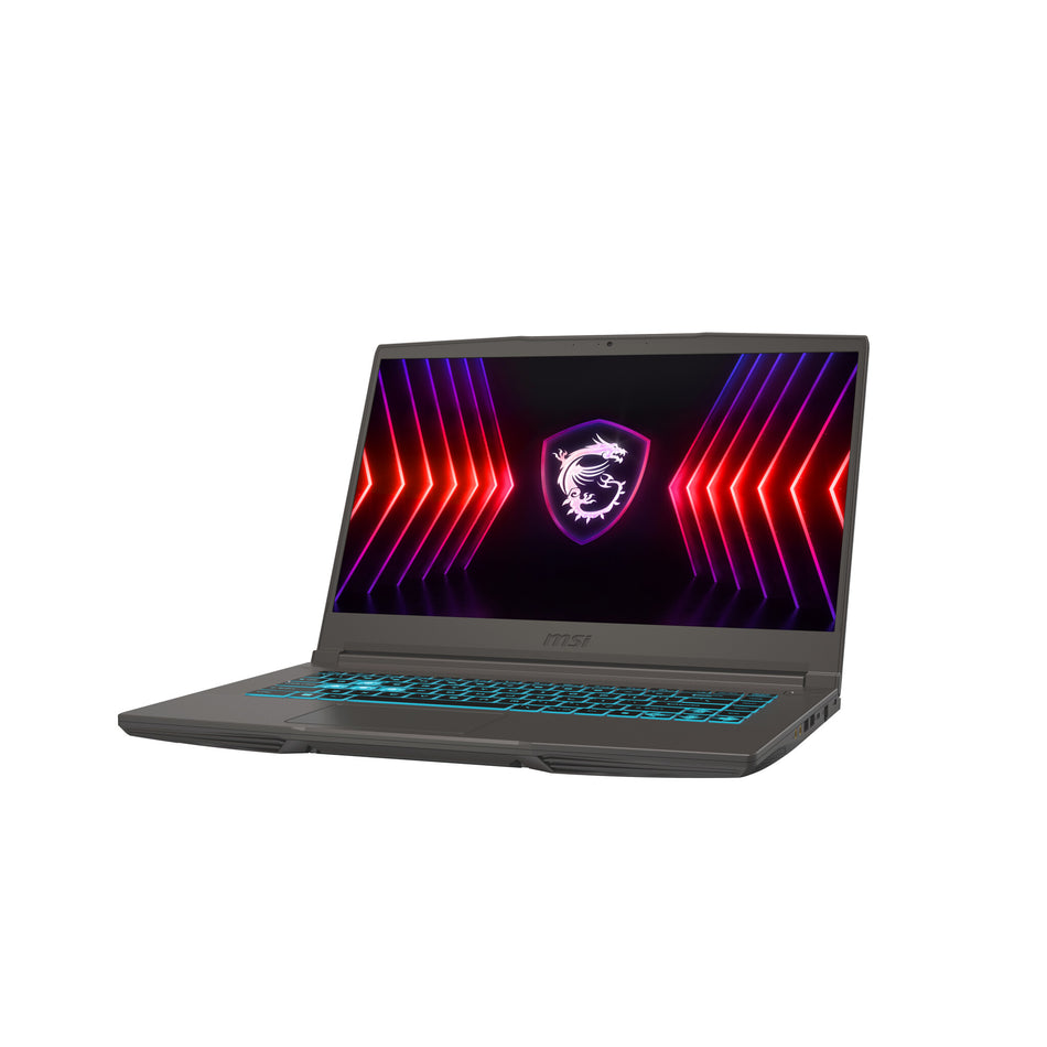 MSI Thin 15 B12VE-1251UK Intel® Core™ i5 i5-12450H Laptop 39.6 cm (15.6") Full HD 16 GB DDR4-SDRAM 512 GB SSD NVIDIA GeForce RTX 4050 Wi-Fi 6E (802.11ax) Windows 11 Home Grey