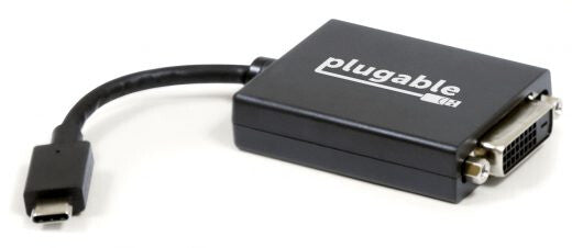 Plugable Technologies USB C to DVI Adapter - Connect Your USB-C Laptop to a DVI Display up to 1920x1200 - Compatible with 2017 and later Mac and Windows PCs - Driverless