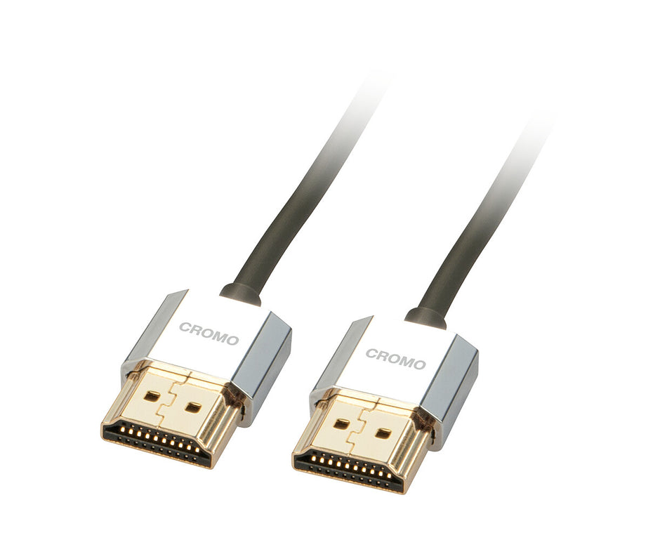 Lindy 0.5m CROMO Slim High Speed HDMI Cable with Ethernet