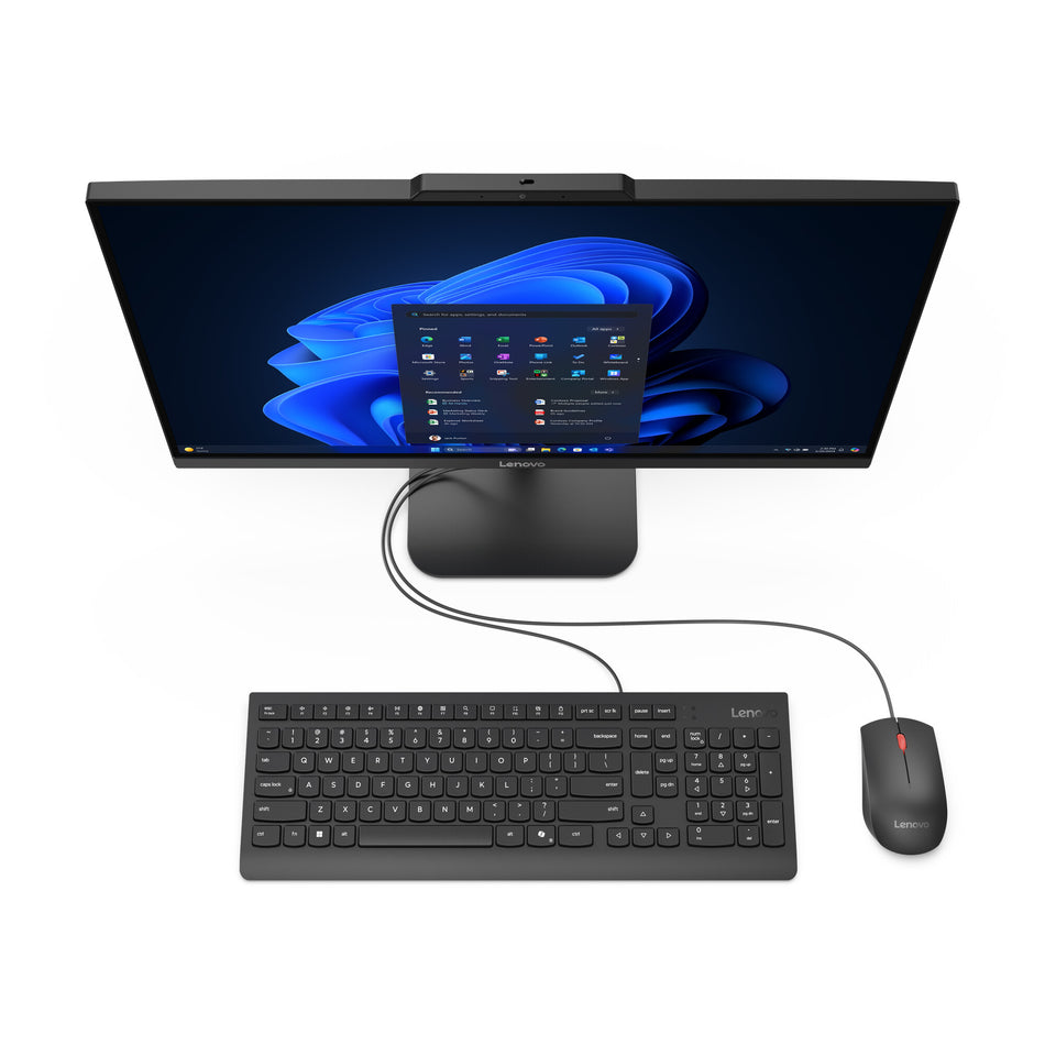 Lenovo V100 Intel® Core™ i3 i3-N305 60.5 cm (23.8") 1920 x 1080 pixels All-in-One PC 8 GB DDR4-SDRAM 256 GB SSD Windows 11 Pro Wi-Fi 6 (802.11ax) Black