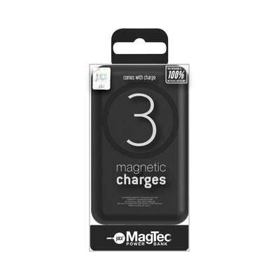 Juice JUI-PBANK-MAGTEC-10000MAH-ECO-BLK-ARG Wireless charging Black