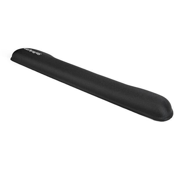 StarTech.com Foam Keyboard Wrist Rest for Ergonomic Typing Support - Padded Non-Slip Keyboard Cushion - Laptop or Desktop Computer Keyboard Wrist, Hand & Arm Rest - Soft Black Nylon Rest Pad