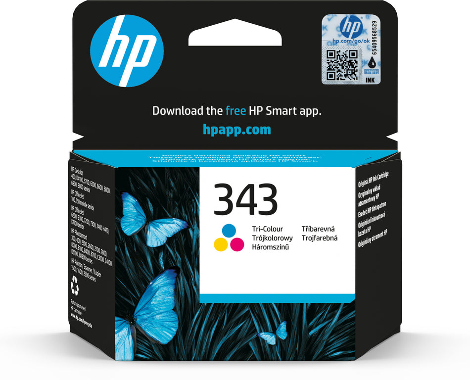 HP 343 Tri-color Original Ink Cartridge