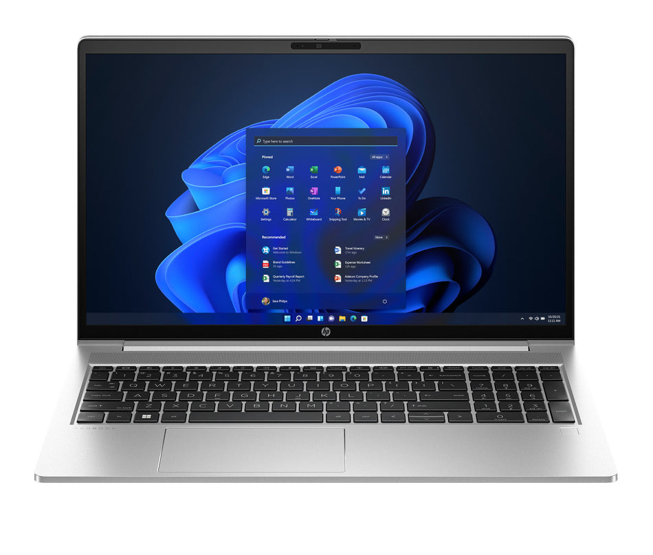 HP ProBook 455 15.6 inch G10 Notebook PC AMD Ryzen™ 5 7530U Laptop 39.6 cm (15.6") Full HD 16 GB DDR4-SDRAM 512 GB SSD Wi-Fi 6E (802.11ax) Windows 11 Pro Silver