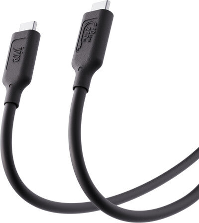 Juice JUI-CABLE-TYPEC-4.0-1M-RND-ECO-BLK USB cable USB4 Gen 2x2 USB C Black