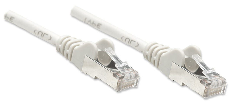 Intellinet Network Patch Cable, Cat5e, 5m, Grey, CCA, F/UTP, PVC, RJ45, Gold Plated Contacts, Snagless, Booted, Lifetime Warranty, Polybag