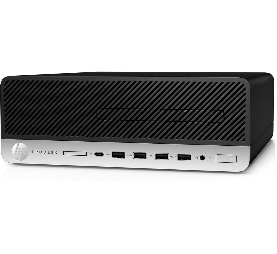 T1A HP ProDesk 600 G5 Refurbished Intel® Core™ i5 i5-9500 8 GB DDR4-SDRAM 256 GB SSD Windows 10 Pro SFF PC Black, Silver