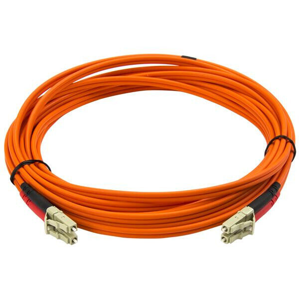 StarTech.com 5m Fiber Optic Cable - Multimode Duplex 50/125 - LSZH Fiber Jumper Cord - LC/LC