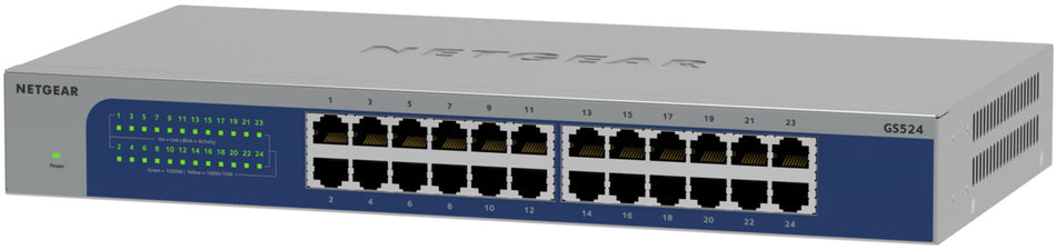 NETGEAR GS524-300EUS network switch Unmanaged Gigabit Ethernet (10/100/1000) Grey