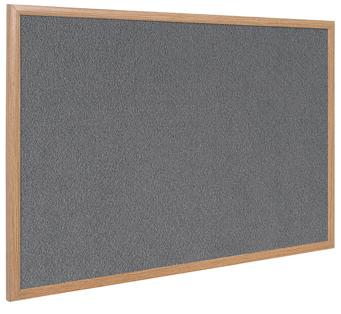 Bi-Office Earth Executive Wood Frame Felt Board