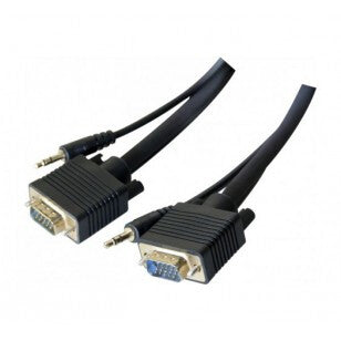 Hypertec 137202-HY video cable adapter 1.8 m VGA (D-Sub) + 3.5mm Black