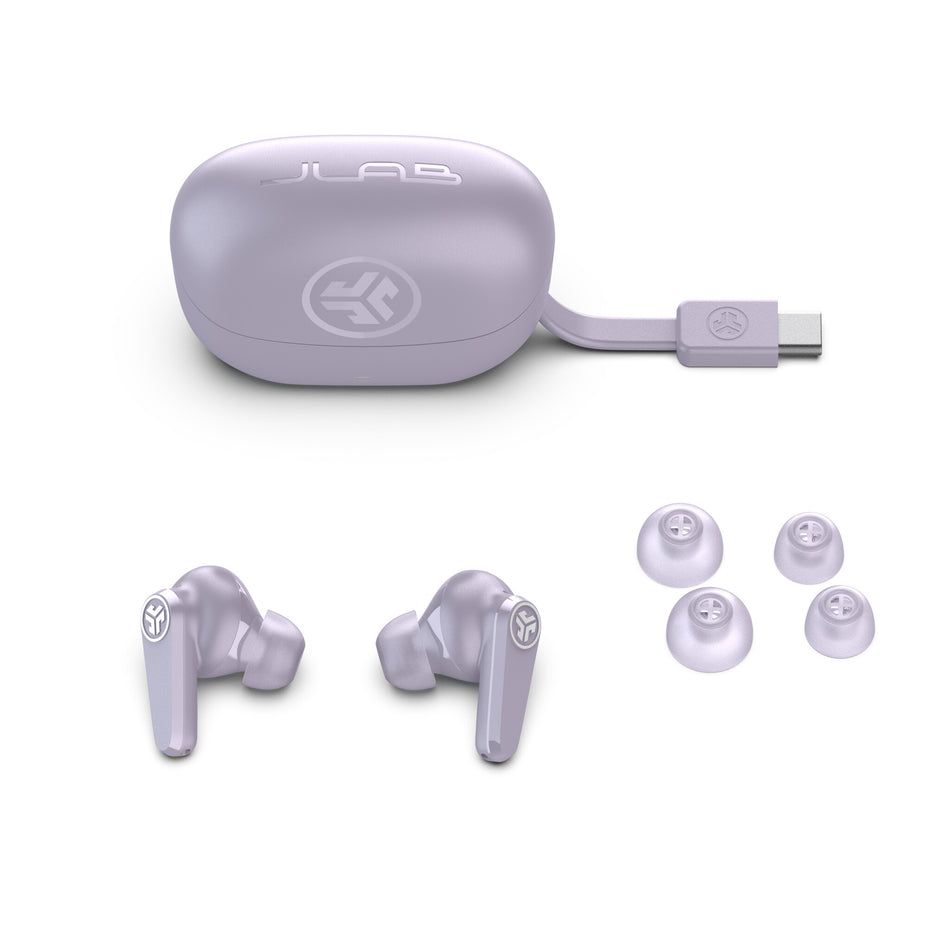 JLab Go Pods ANC Headset True Wireless Stereo (TWS) In-ear Calls/Music Bluetooth Lilac