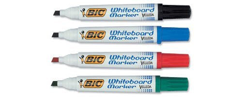 BIC Velleda Whiteboard 1701 marker 4 pc(s) Bullet tip Black, Blue, Green, Red