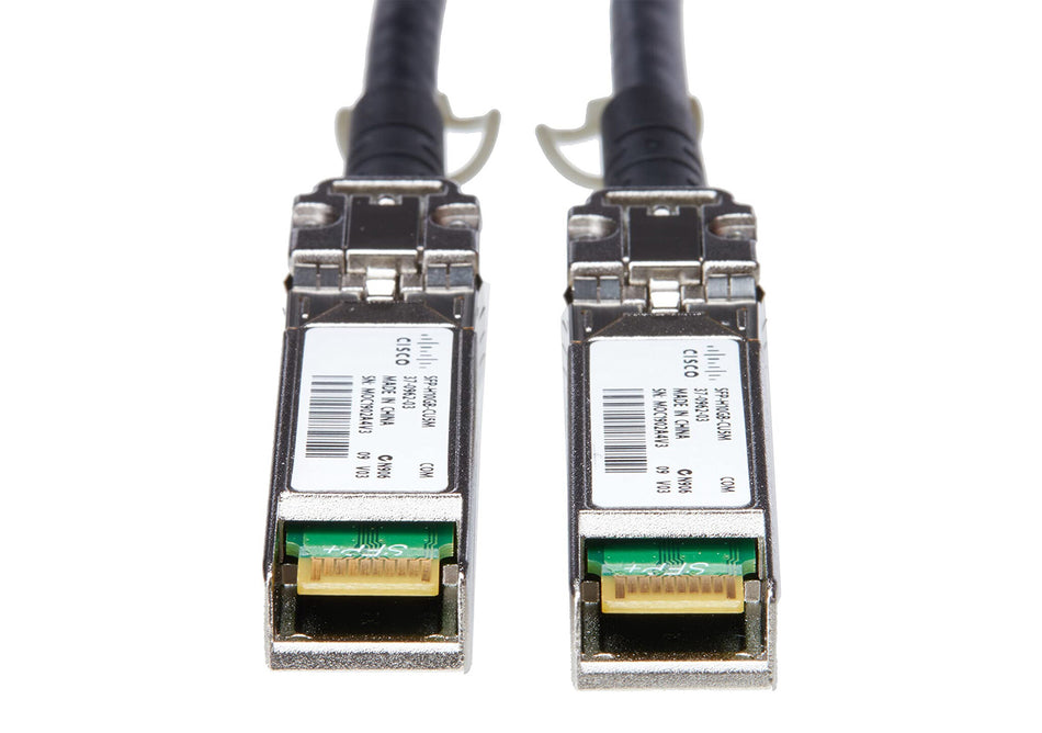 Cisco 10G Direct Attach Twinax SFP+ Cable, Passive, 30AWG Cable Assembly, 5 M, Grey, 5-Year Standard Warranty (SFP-H10GB-CU5M=)