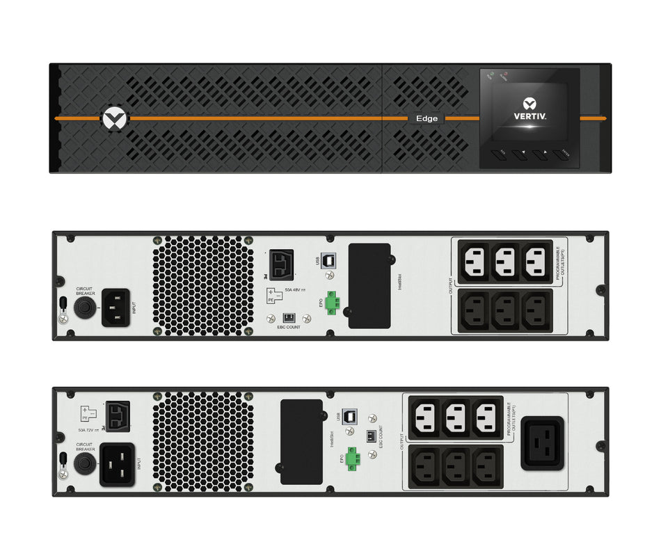 Vertiv Liebert Edge Uninterruptible Power Supply (UPS) - 1500VA 1350W 230V 2U Line Interactive AVR Tower/Rack Mount