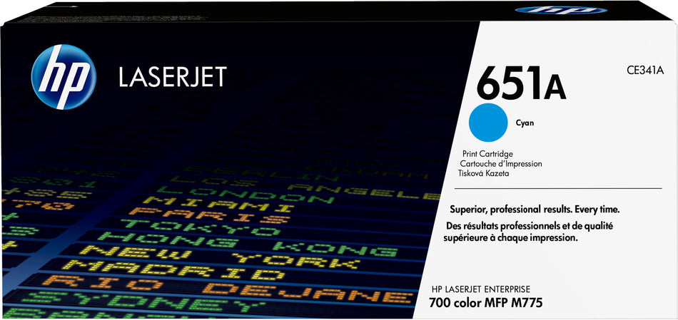 HP 651A Cyan Original LaserJet Toner Cartridge