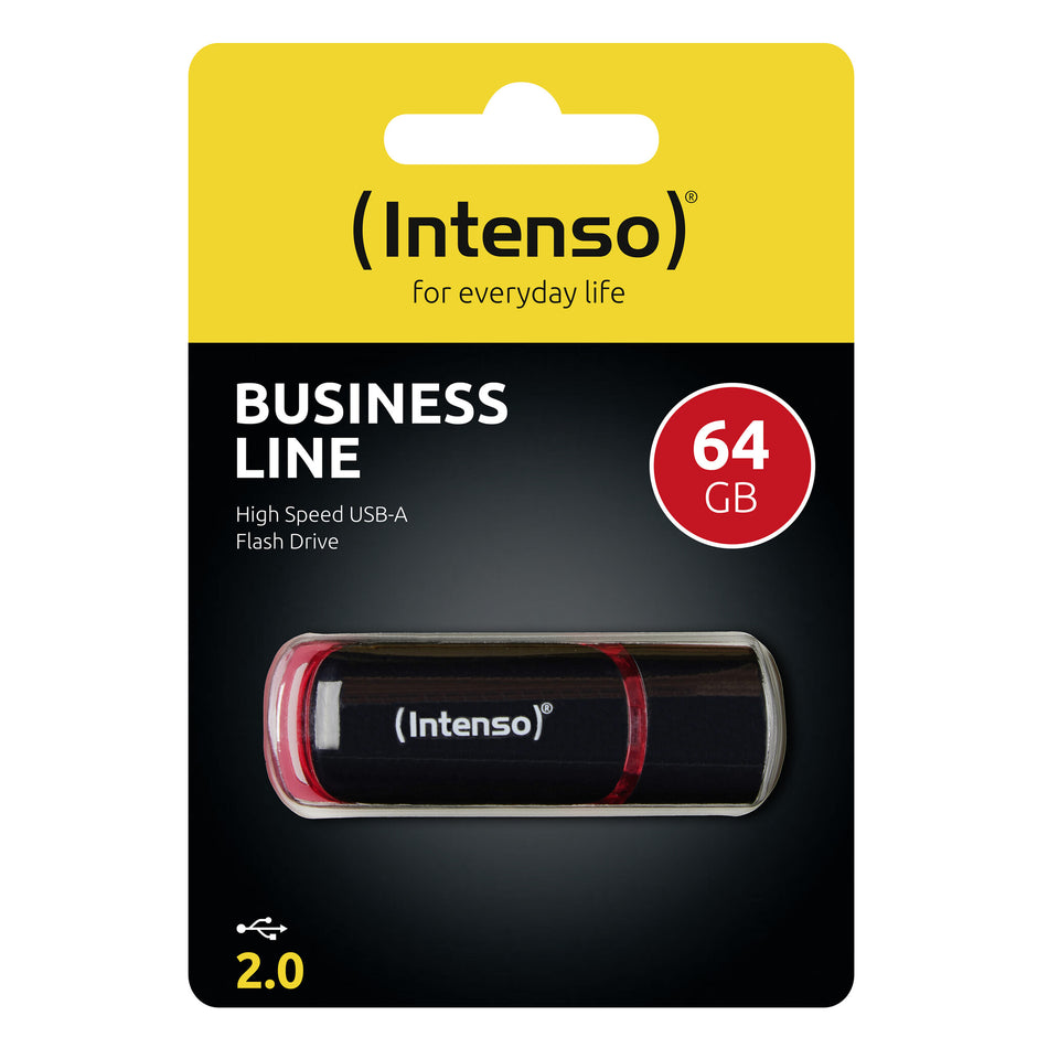 Intenso 64GB USB2.0 USB flash drive USB Type-A 2.0 Black, Red