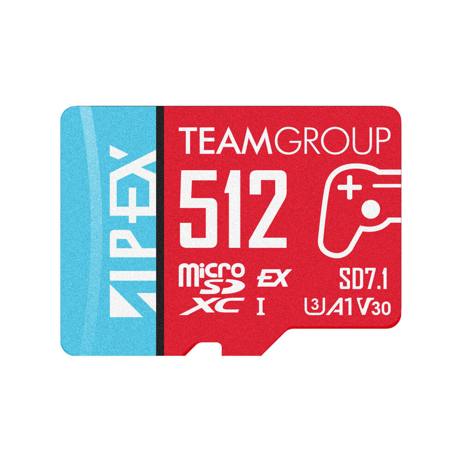 Team Group 512GB Apex SD7.1 MicroSDXC Express Card, Nintendo Switch 2 Ready, 800MB/s UHS